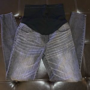 Faded black Maternity skinny jeans